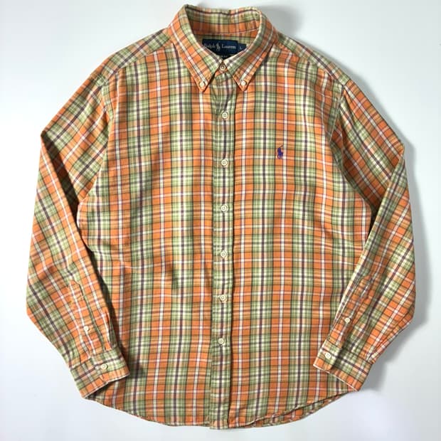 Polo 폴로 랄프로렌 그런지 타탄 코튼 패턴 셔츠