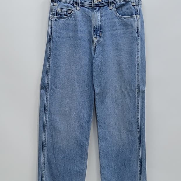 리바이스 레드탭 루즈 스트레이트 데님 청바지 / 여 25  연청