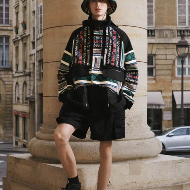 사카이 러그 자카드 블루종 자켓 새상품