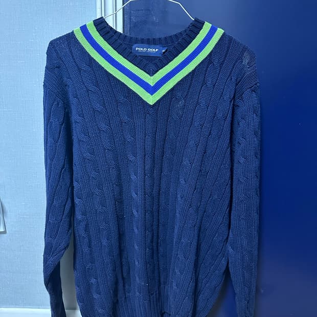 빈티지 폴로 니트