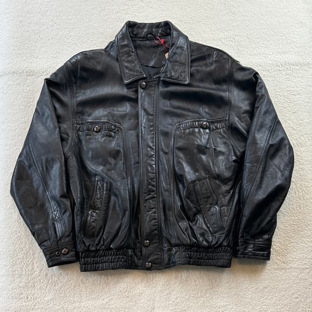 봄버 레더자켓 (양가죽)