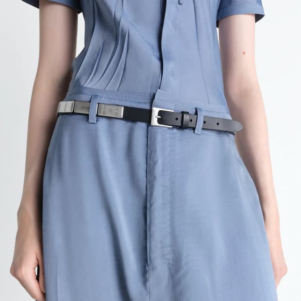 [85,90,95]르메르 26ss 버팔로 스터드 벨트/블랙