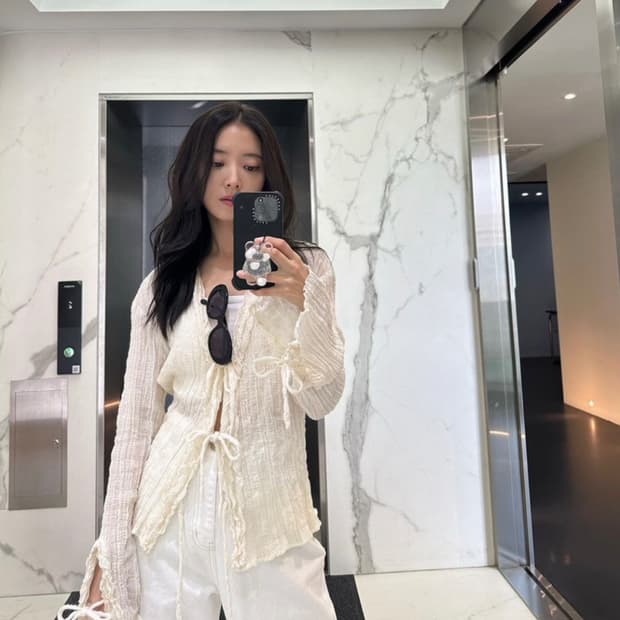 세릭 레이스업 가디건