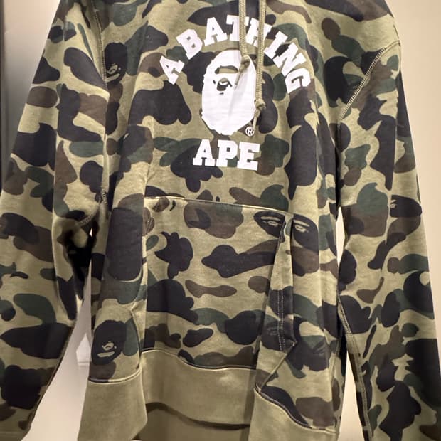 베이프 후드티 카모