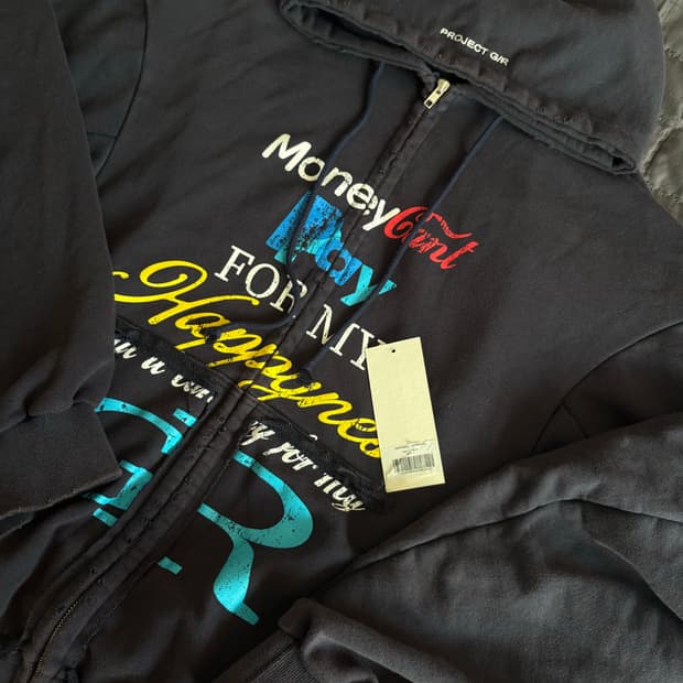 프로젝트GR 해피니스 후드집업 네이비 2사이즈