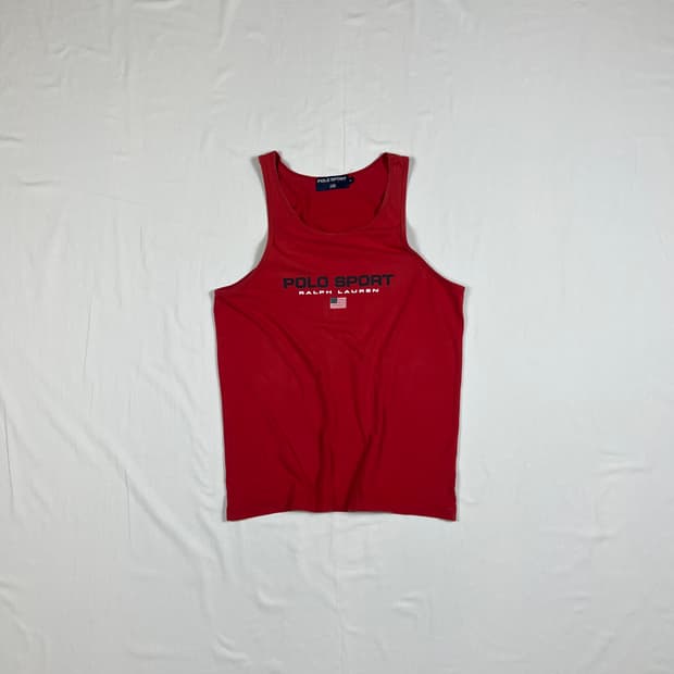 90’s 폴로스포츠 polo sport 스펠아웃 프린트 나시티