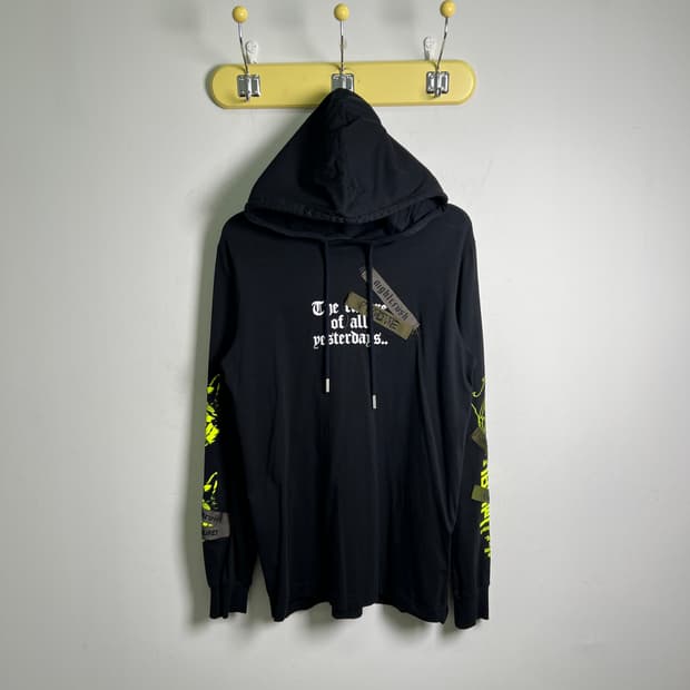 Diesel 디젤 나이트 크러쉬 블랙 후드티 S