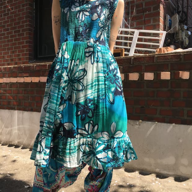 워터리 오션 원피스