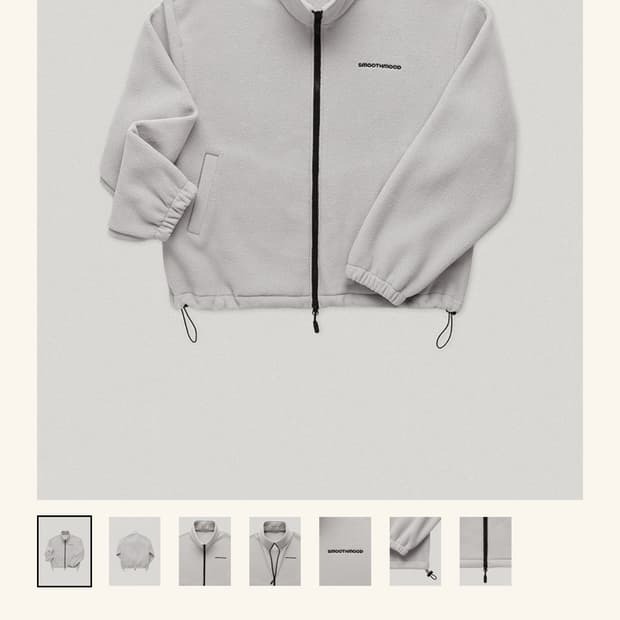 스무드무드 플리스 포그그레이 (택포)