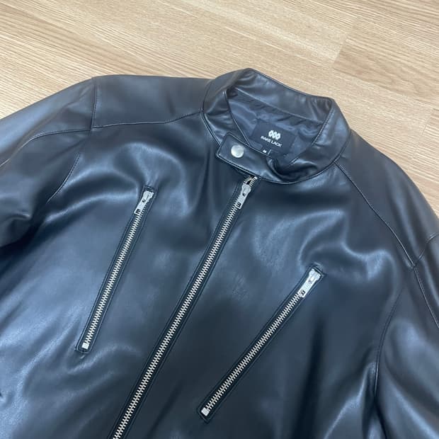 [M] RAKE LACK 레이스 레더 자켓
