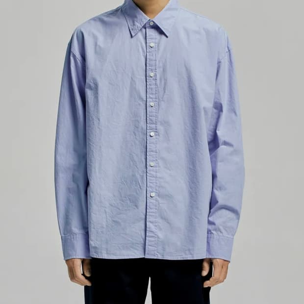 유니온블루 런드리셔츠 스카이블루 L 새상품