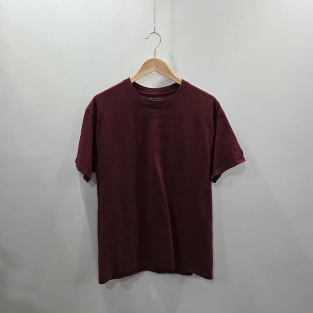 챔피온 반팔티 버건디 L 