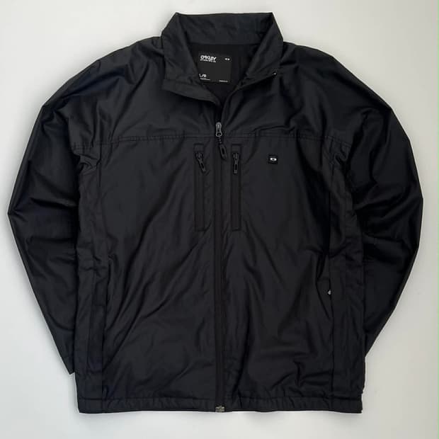 [L] 오클리 나일론 블랙 윈드브레이커 마운틴 자켓 바람막이