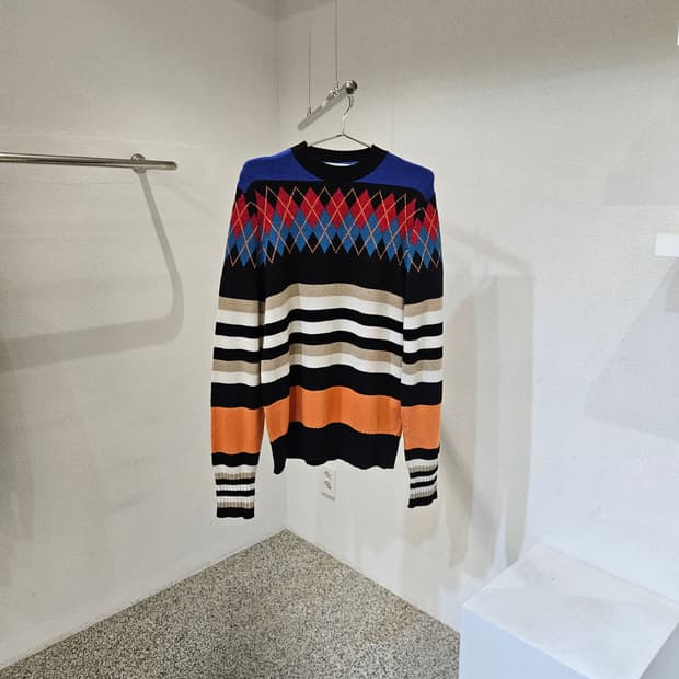 MSGM 아가일 패턴 니트