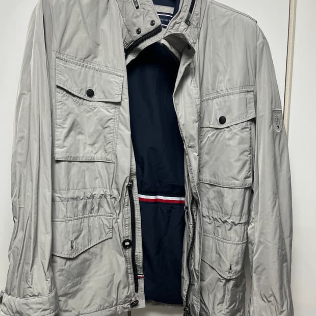 타미힐피거 경량 필드자켓 m65 실버그레이