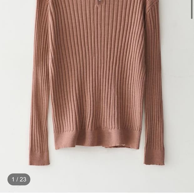 블루썬플라워 merino wool henry neck knitwear M