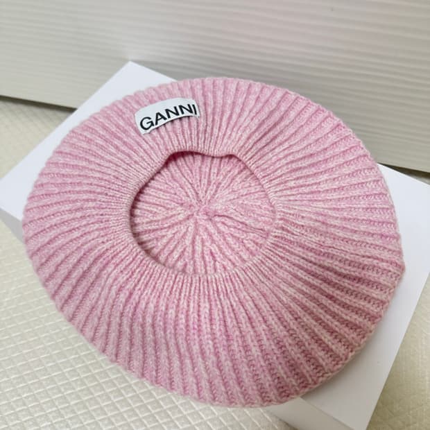 가니 베레모 핑크