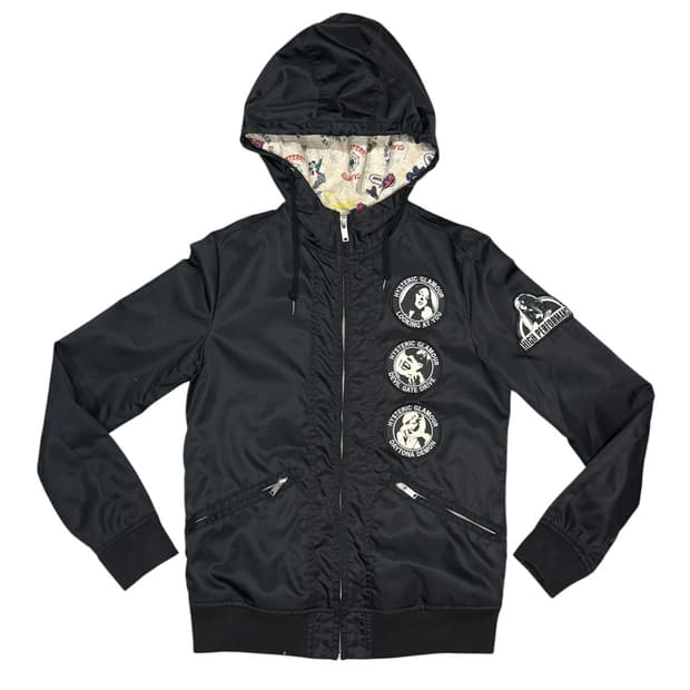 히스테릭 글래머 아카이브 히스걸 자수 패치 후드 집업 자켓