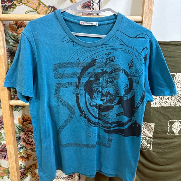 ut 스카이블루 나루토 반팔 티셔츠