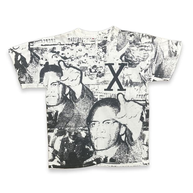 90s Malcolm X AOP 티셔츠 L