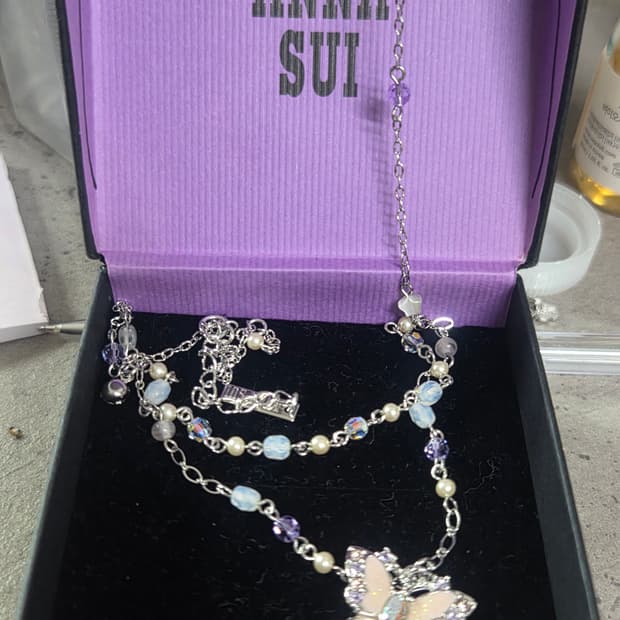 안나수이 목걸이 팔찌 나비