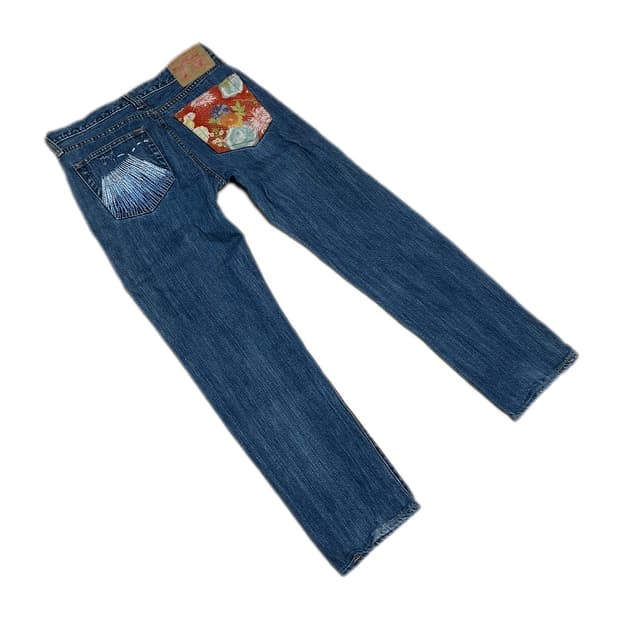 스튜디오 다치산 리미티드 에디션 후지산 데님팬츠