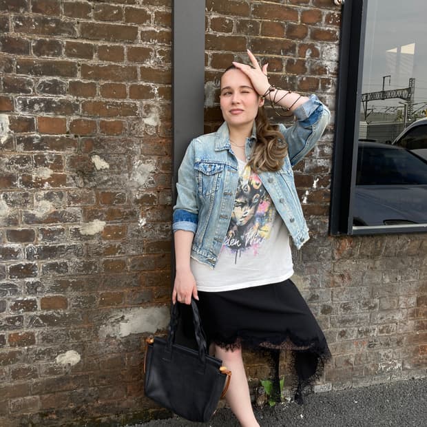 AllSaints 데미지 데님 재킷