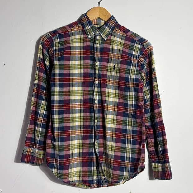 폴로 랄프로렌 빈티지 멀티 타탄 체크 버튼다운 셔츠 (무료배송)