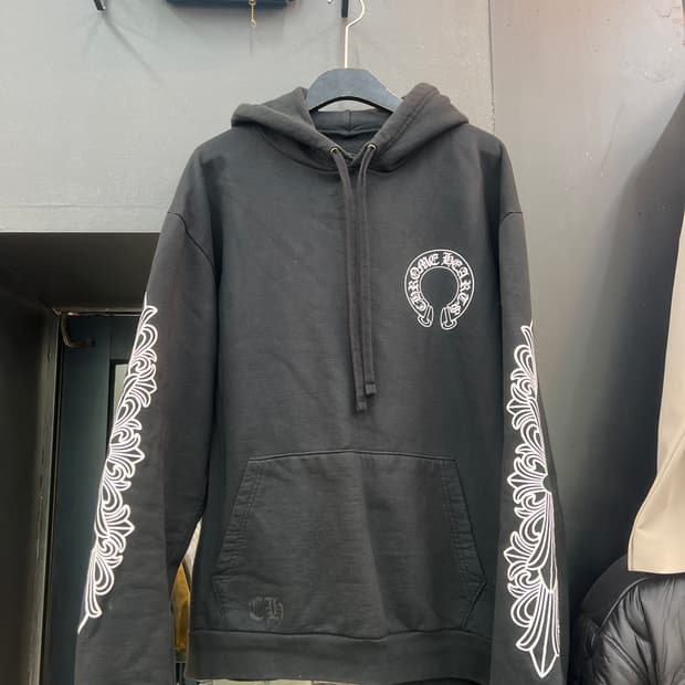 크롬하츠 홀슈스 플로랄후드 블랙