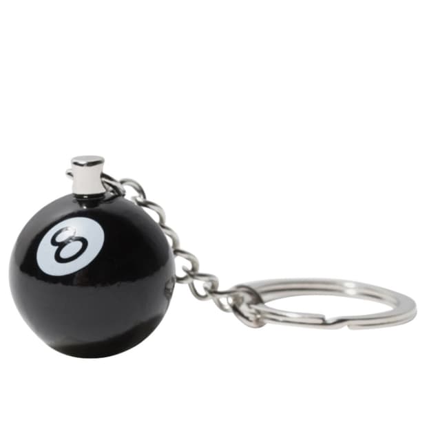 스투시 8볼 키체인 블랙