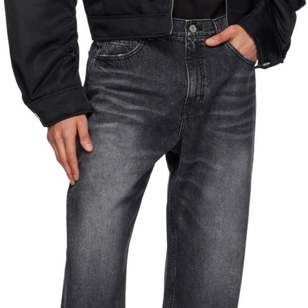 렉토 / 디스 흑청 데님팬츠 / S