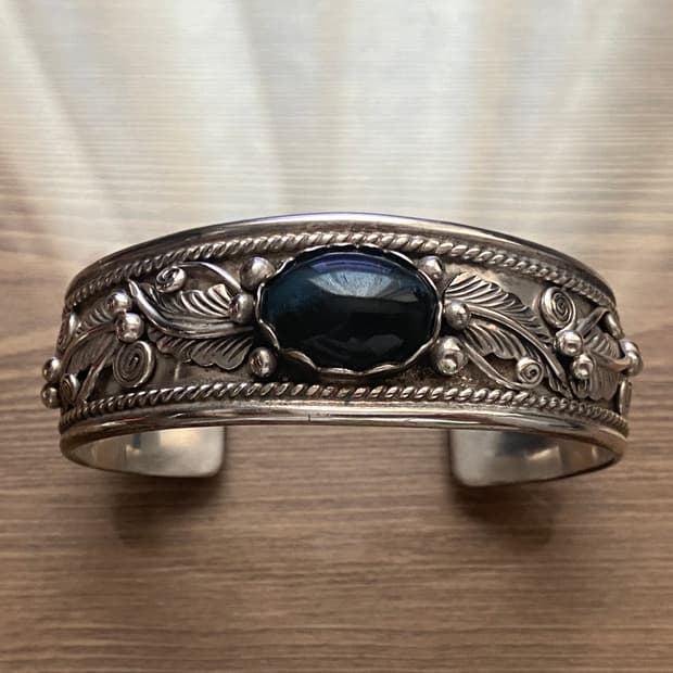 나바호 인디언주얼리 네이티브아메리칸 은 팔찌 뱅글.