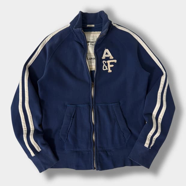 아베크롬비 루즈핏 00‘s 빈티지블루 스웻 집업