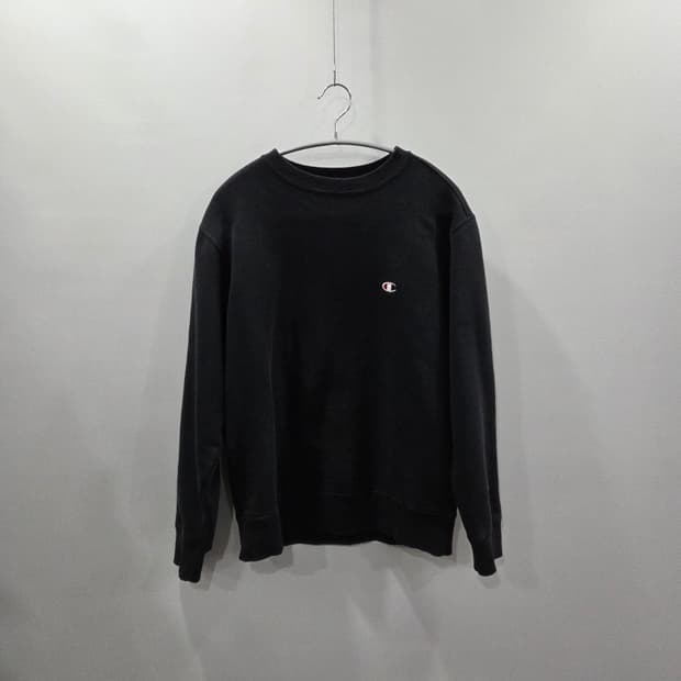 챔피온 우먼 스몰로고 맨투맨 블랙 L 