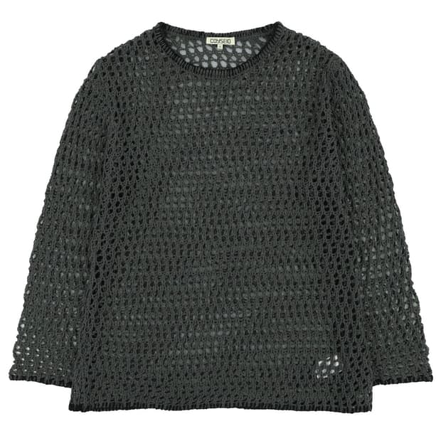코이세이오 HOLE KNIT CHARCOAL 홀 니트