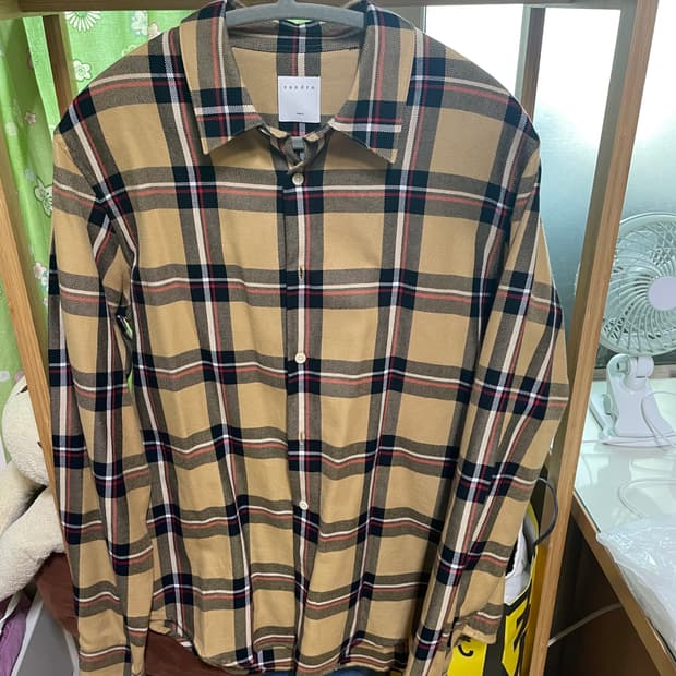 산드로 체크 셔츠