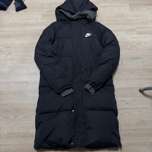 나이키 후드 롱패딩 S/90