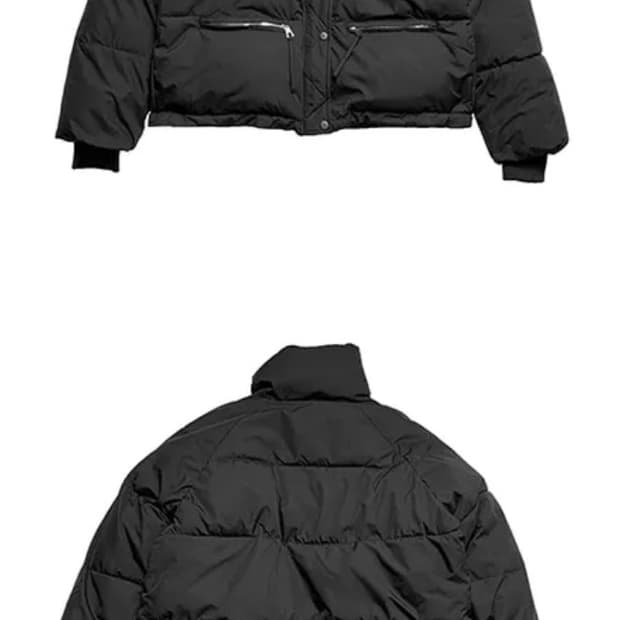 애니원모어 블랙 숏패딩