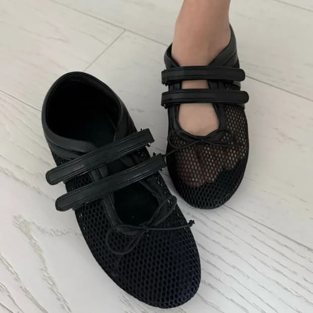 DEINET RIBBON MOZZI SHOES IN MESH B