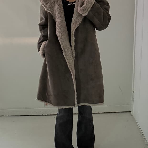 일본빈티지 무스탕 코트자켓