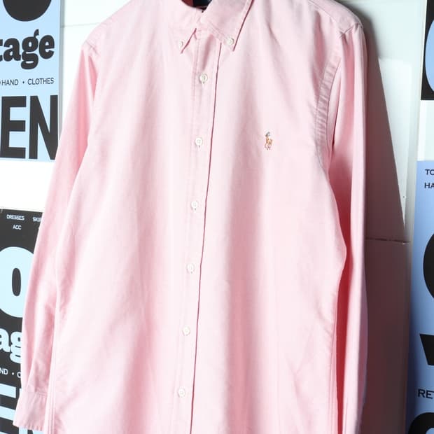 (L-2XL) 폴로 랄프로렌 셔츠 남방 USA 무지 핑크-H31300