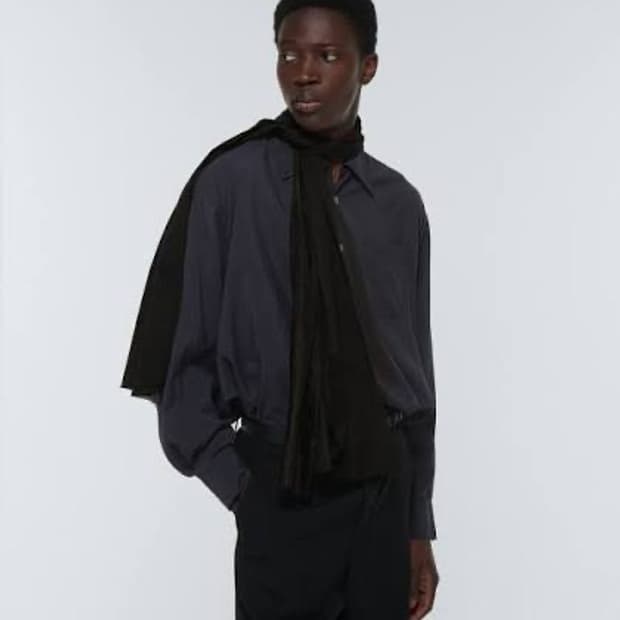 아워 레가시 더블 실크 스카프 블랙