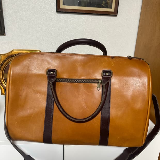 클래식 브라운 가죽 보스턴백, 여행가방 팝니다