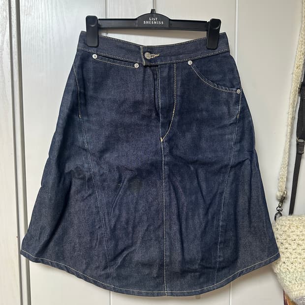 리바이스 빈티지 데님 스커트