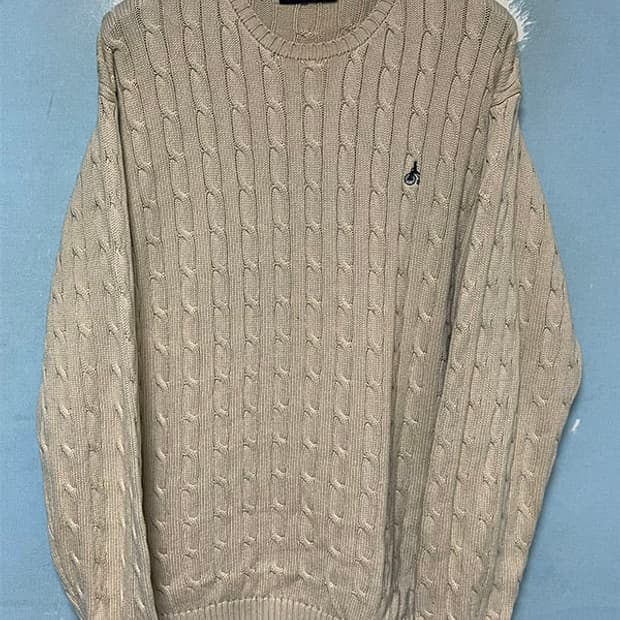 빈폴 남자 꽈배기니트 추동 캐주얼 올드스쿨룩 100-105