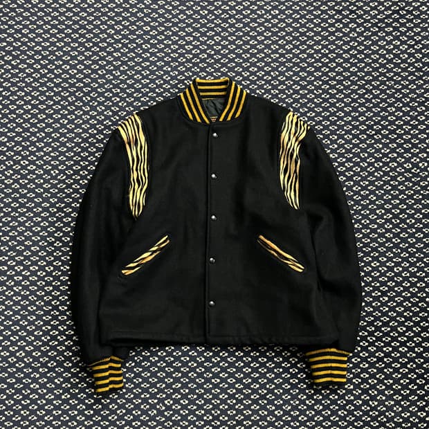 네펜데스 레오파드 울 봄버자켓