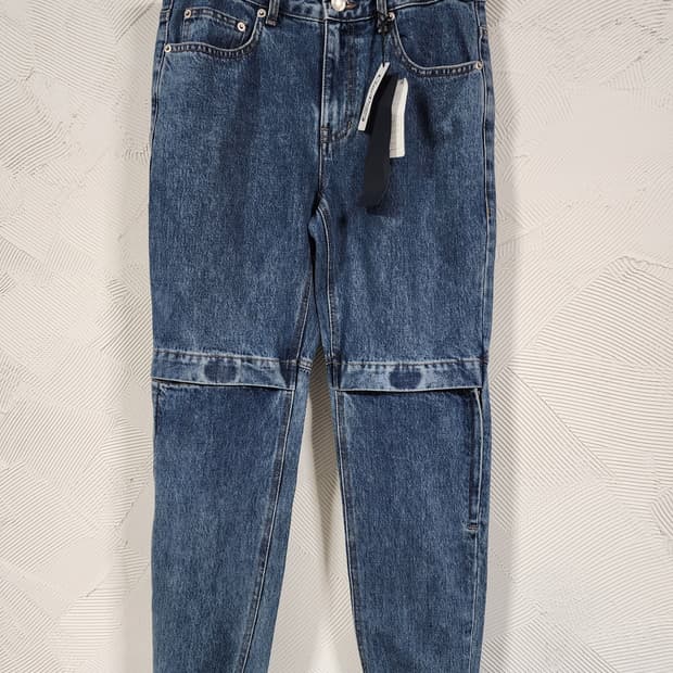 
준지 22fw 벨크로 데님 조거 팬츠 