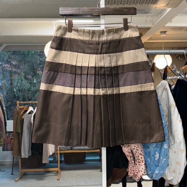 스포츠막스 게더 플레어 스커트