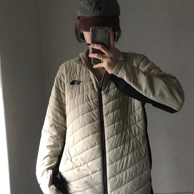 노페 베이지 경량패딩