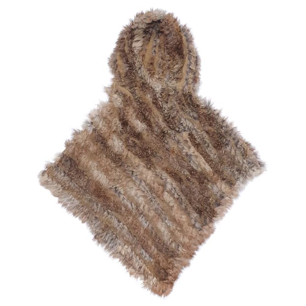 언발 퍼 후드 망토